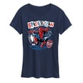 thumbnail image 1 of Marvel Spider-Man - Punk Poster Style - Ladies Short Sleeve Graphic T-Shirt, 1 of 5
