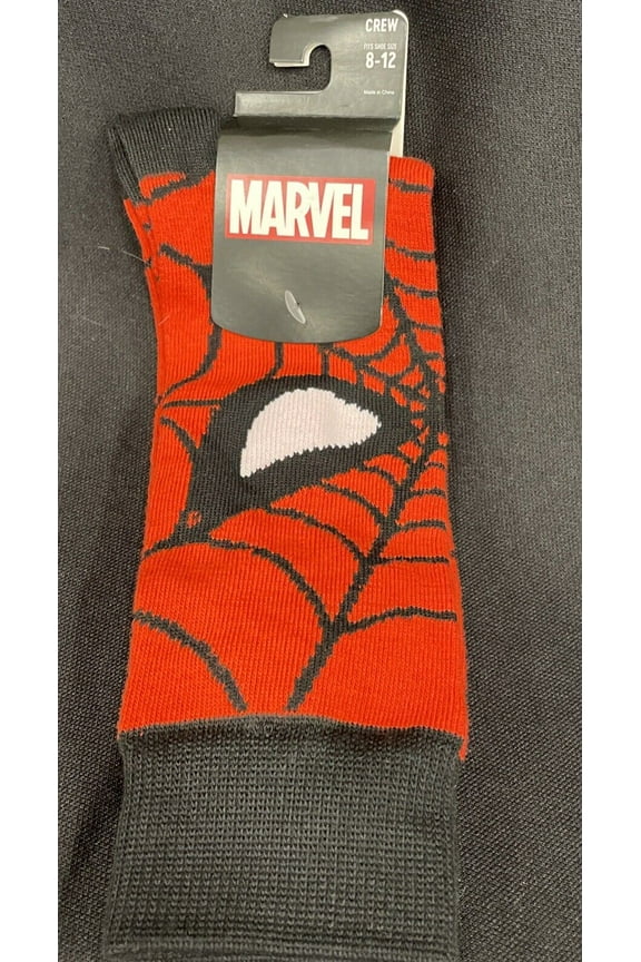 Marvel Spider Man Red Cosplay Red Crew Socks Unisex