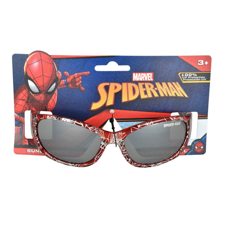 Marvel Spider Man Red and Silver Boy's Sunglasses