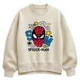 thumbnail image 1 of Marvel - Spider-Man Scribbled Notebook - Women's Oversized Fleece Crew Sweatshirt, 1 of 4