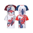 thumbnail image 1 of Marvel Spider-Man Short Sleeve T-Shirt (Boys), 4 Pack, Sizes 2T-7, 1 of 7