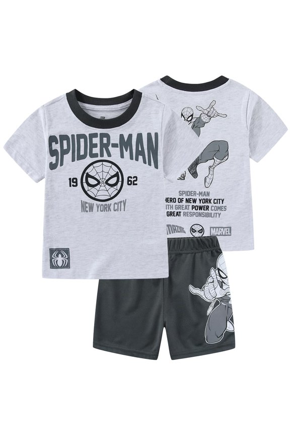 Spider-Man Short Sleeve T-Shirt and Short Set (Boys), 2 Piece Set, Sizes 2T-7