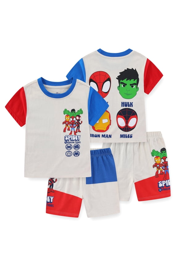 Spider-Man Short Sleeve T-Shirt and Short Set (Boys), 2 Piece Set, Sizes 2T-7