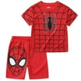 thumbnail image 1 of Marvel Spider-Man Short Sleeve T-Shirt and Shorts (Boys), 2 Piece Set, Sizes 2T-12, 1 of 7