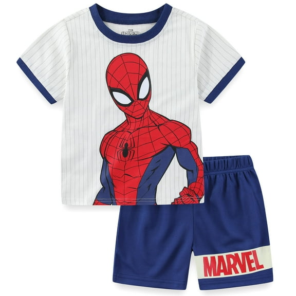Marvel Spider-Man Short Sleeve T-Shirt and Shorts Set (Boys), 2 Piece Set, Sizes 2T-7