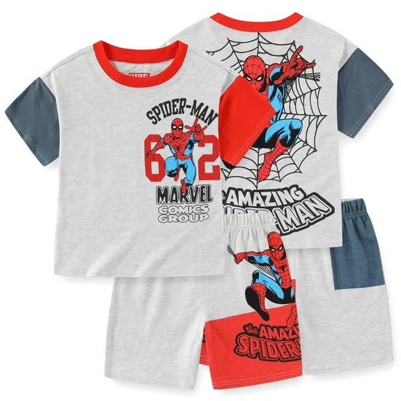 Marvel Spider-Man Short Sleeve T-Shirt and Shorts Set (Boys), 2 Piece Set, Sizes 4-7