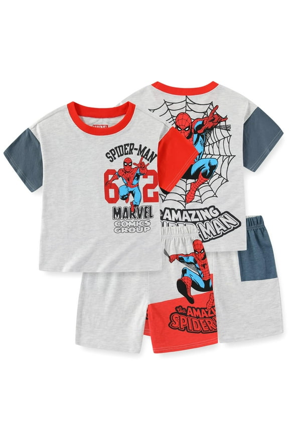 Spider-Man Short Sleeve T-Shirt and Shorts Set (Boys), 2 Piece Set, Sizes 4-7