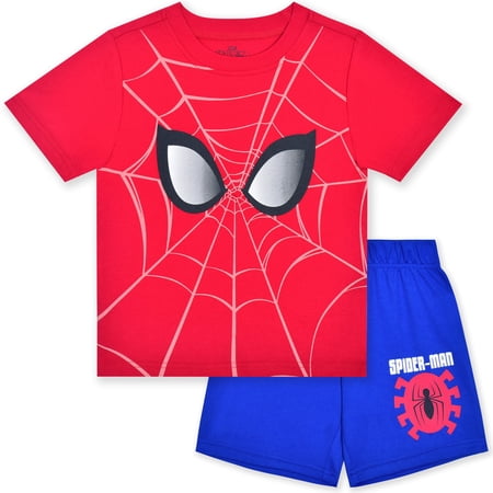 Marvel Spider-Man Short Sleeve T-shirt and Shorts Set (Boys), 2 Piece Set, Sizes 3T-7