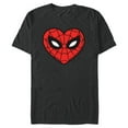 thumbnail image 1 of Marvel Spider-Man Sixties Heart Mask Logo - Short Sleeve Blended T-Shirt for Adults - Customized-Dark Heather, 1 of 5