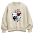 thumbnail image 1 of Marvel - Spider-Man Sketch Blocks - Women's Oversized Fleece Crew Sweatshirt, 1 of 4