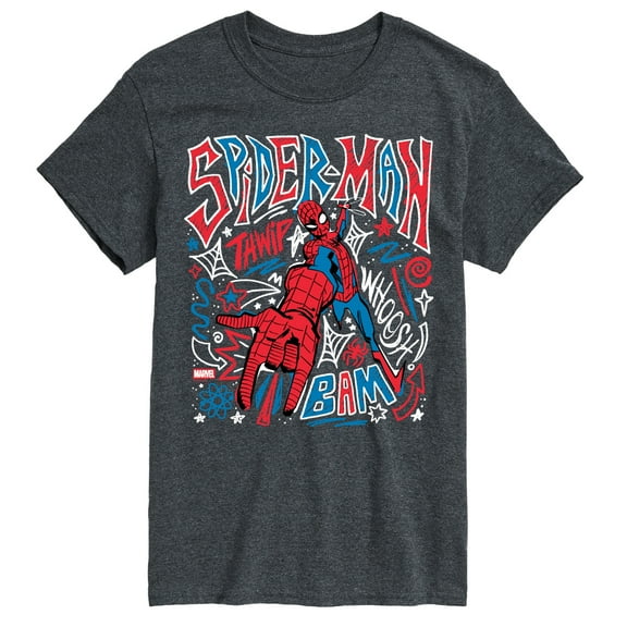Marvel - Spider-Man Sketchy Doodles - Men's Short Sleeve Graphic T-Shirt