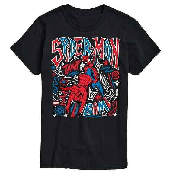 Marvel - Spider-Man Sketchy Doodles - Men's Short Sleeve Graphic T-Shirt