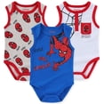 thumbnail image 1 of Marvel Spider-Man Sleeveless Bodysuits (Baby Boys), 3 Pack, Sizes 3M-12M, 1 of 9