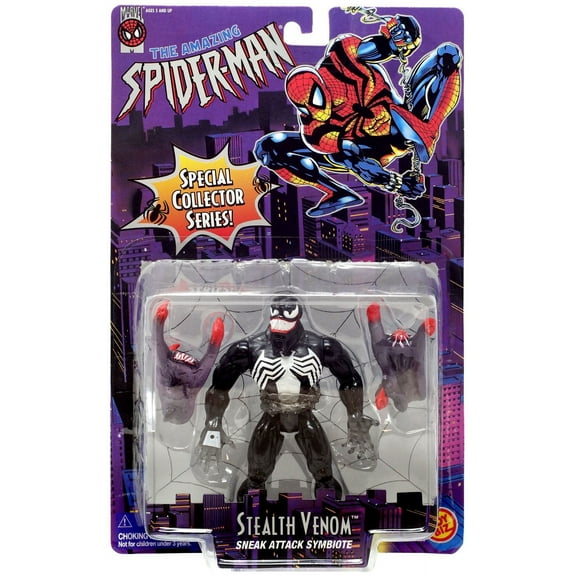 Marvel Spider-Man Special Collector's Series Stealth Venom Black Toy Biz Figure
