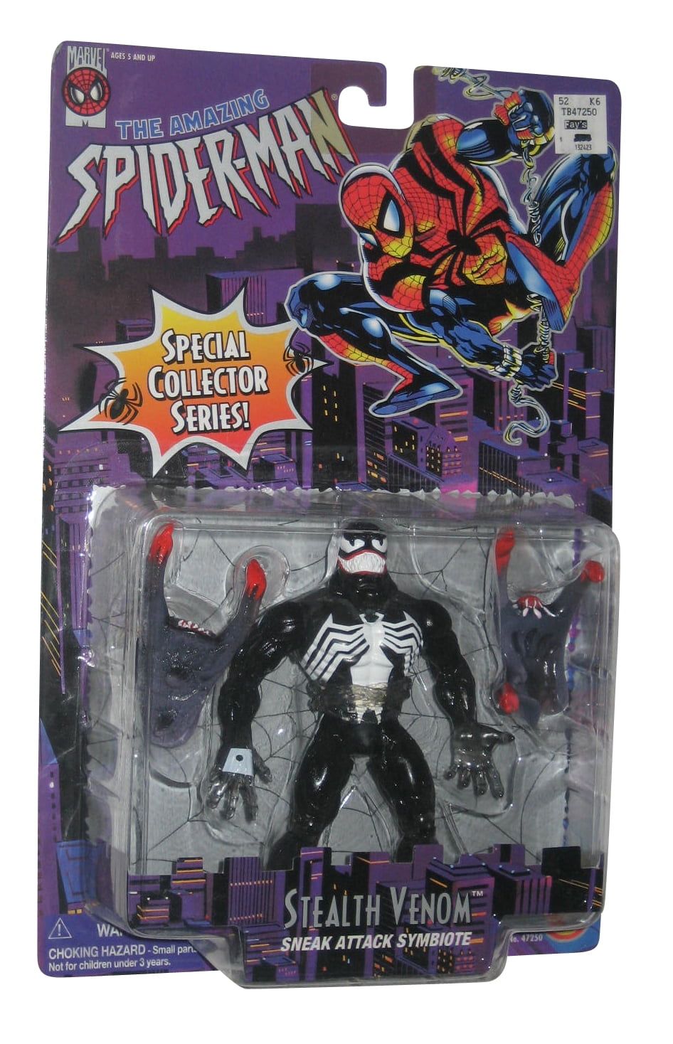 Marvel Spider-Man Special Collector's Series Stealth Venom Black Toy Biz  Figure
