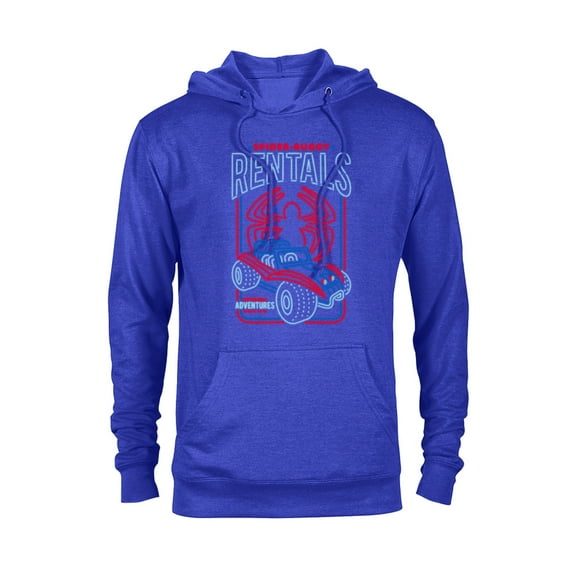 Marvel Spider-Man Spider-Buggy Rentals Neon Lights - Pullover Hoodie for Adults - Customized-Royal