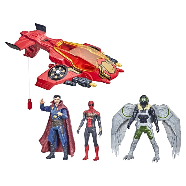 Marvel Spider-Man Jet Set, Includes 3 Figures and Vehicle