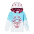 thumbnail image 1 of Marvel Spider-Man Spider-Gwen Ghost Spider Fleece Matching Family Zip Up Cosplay Hoodie Toddler to Big Kid, 1 of 5
