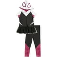 thumbnail image 1 of Marvel Spider-Man Spider-Gwen Ghost Spider Little Girls Cosplay T-Shirt and Leggings Outfit Set Toddler to Big Kid, 1 of 5