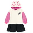 thumbnail image 1 of Marvel Spider-Man Spider-Gwen Ghost Spider Little Girls Fleece Skater Dress White 6, 1 of 5