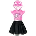 thumbnail image 1 of Marvel Spider-Man Spider-Gwen Ghost Spider Little Girls Mesh Cosplay Tulle Dress Toddler to Big Kid, 1 of 5