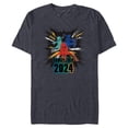 thumbnail image 1 of Marvel Spider-Man Spider-Gwen Miles Morales Family Trip 2024 - Short Sleeve Blended T-Shirt for Adults - Customized-Navy Heather, 1 of 5