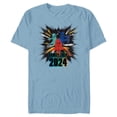 thumbnail image 1 of Marvel Spider-Man Spider-Gwen Miles Morales Family Trip 2024 - Short Sleeve Blended T-Shirt for Adults - Customized-Ocean Blue, 1 of 5