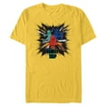 thumbnail image 1 of Marvel Spider-Man Spider-Gwen Miles Morales Family Trip - Short Sleeve Blended T-Shirt for Adults - Customized-Yellow, 1 of 5