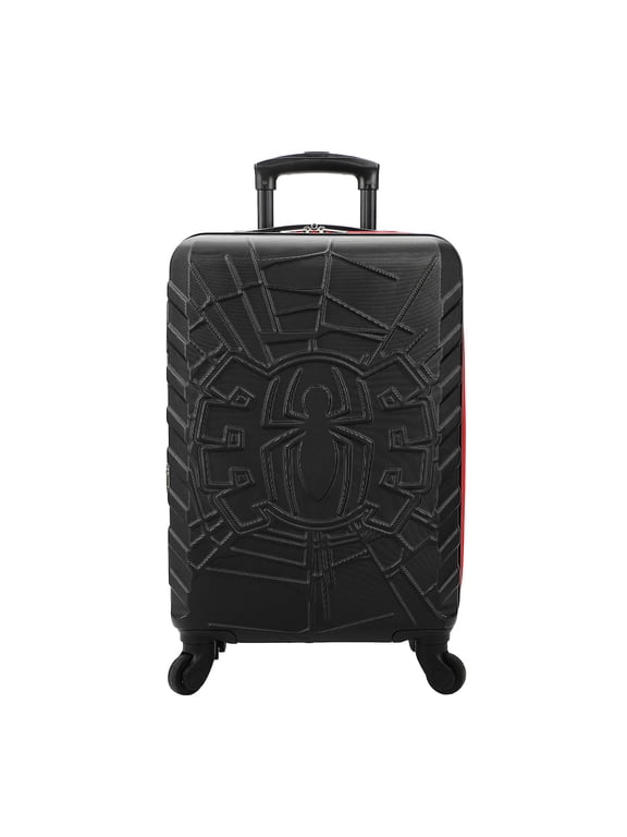 Marvel Spider-Man Spider Logo Black 22" 4-Wheel Rolling Luggage
