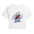 thumbnail image 1 of Marvel - Spider-Man Spider Logo - Juniors Cropped Short Sleeve Graphic T-Shirt, 1 of 4