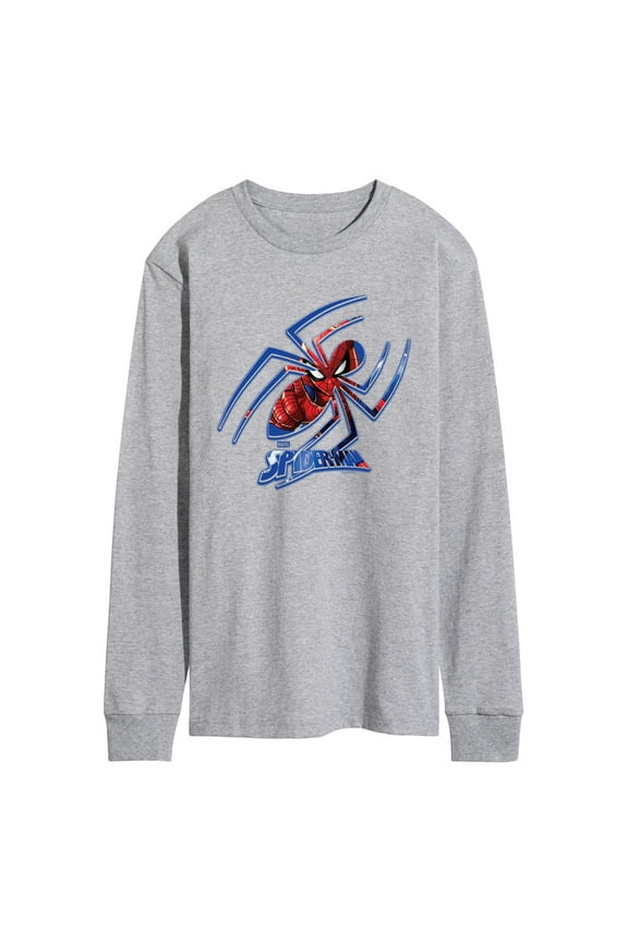- Spider-Man Spider Logo - Men's Long Sleeve Graphic T-Shirt