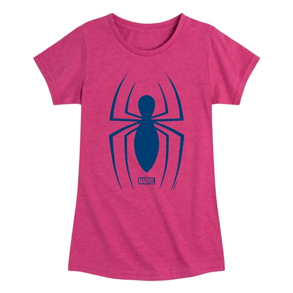 Marvel Spider-Man - Spider Logo - Toddler And Youth Girls Fitted Short Sleeve Graphic T-Shirt