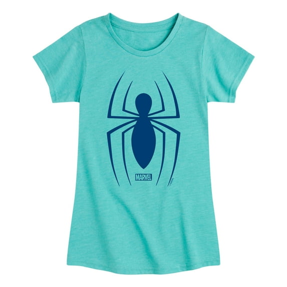 Marvel Spider-Man - Spider Logo - Toddler And Youth Girls Fitted Short Sleeve Graphic T-Shirt