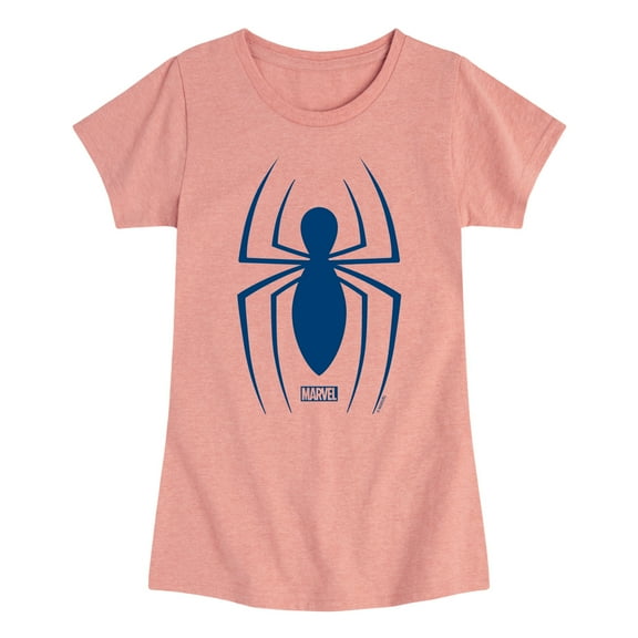 Marvel Spider-Man - Spider Logo - Toddler And Youth Girls Fitted Short Sleeve Graphic T-Shirt