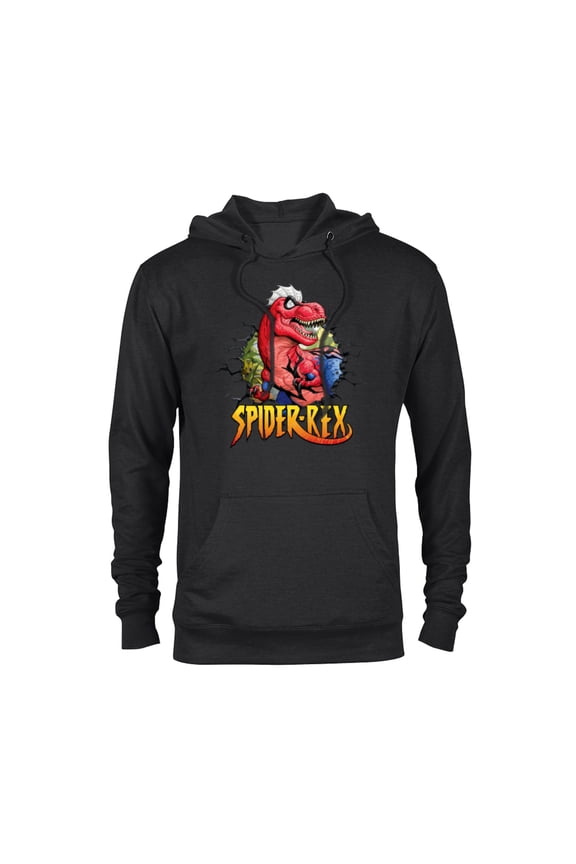 Spider-Man Spider-Rex Breaking Through - Pullover Hoodie for Adults - Customized-Black