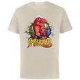 thumbnail image 1 of Marvel Spider-Man Spider-Rex Breaking Through - Short Sleeve Cotton T-Shirt for Adults - Customized-Natural, 1 of 5
