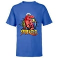 thumbnail image 1 of Marvel Spider-Man Spider-Rex Breaking Through - Short Sleeve T-Shirt for Kids - Customized-Royal, 1 of 5