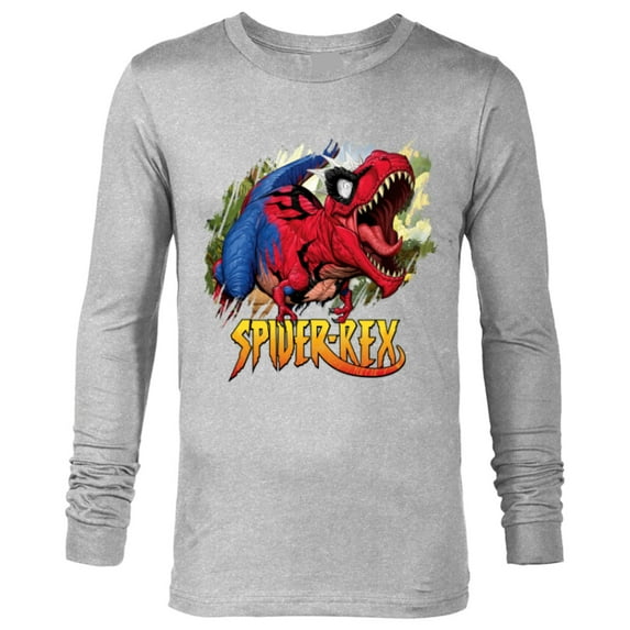Marvel Spider-Man Spider-Rex Rip and Roar - Long Sleeve T-Shirt for Men - Customized-Athletic Heather