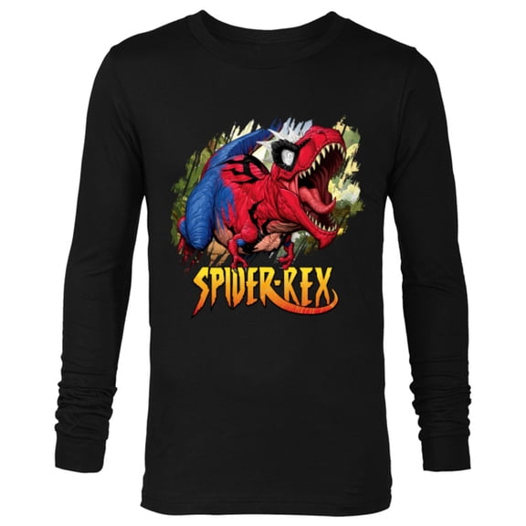 Marvel Spider-Man Spider-Rex Rip and Roar - Long Sleeve T-Shirt for Men - Customized-Black