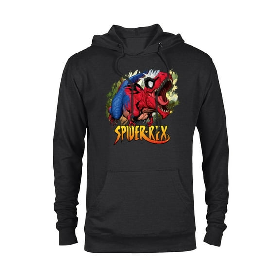 Marvel Spider-Man Spider-Rex Rip and Roar - Pullover Hoodie for Adults - Customized-Black