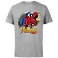thumbnail image 1 of Marvel Spider-Man Spider-Rex Rip and Roar - Short Sleeve Cotton T-Shirt for Adults - Customized-Athletic Heather, 1 of 5