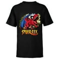 thumbnail image 1 of Marvel Spider-Man Spider-Rex Rip and Roar - Short Sleeve T-Shirt for Kids - Customized-Black, 1 of 5