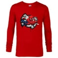 thumbnail image 1 of Marvel Spider-Man Spider Symbol Street Art Thwipp - Long Sleeve T-Shirt for Men - Customized-New Red, 1 of 5