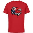 thumbnail image 1 of Marvel Spider-Man Spider Symbol Street Art Thwipp - Short Sleeve Cotton T-Shirt for Adults - Customized-Red, 1 of 5
