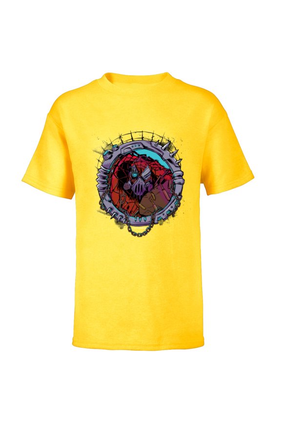 Spider-Man Spider-Verse Cyborg Spider-Woman Circle - Short Sleeve T-Shirt for Kids - Customized-Yellow