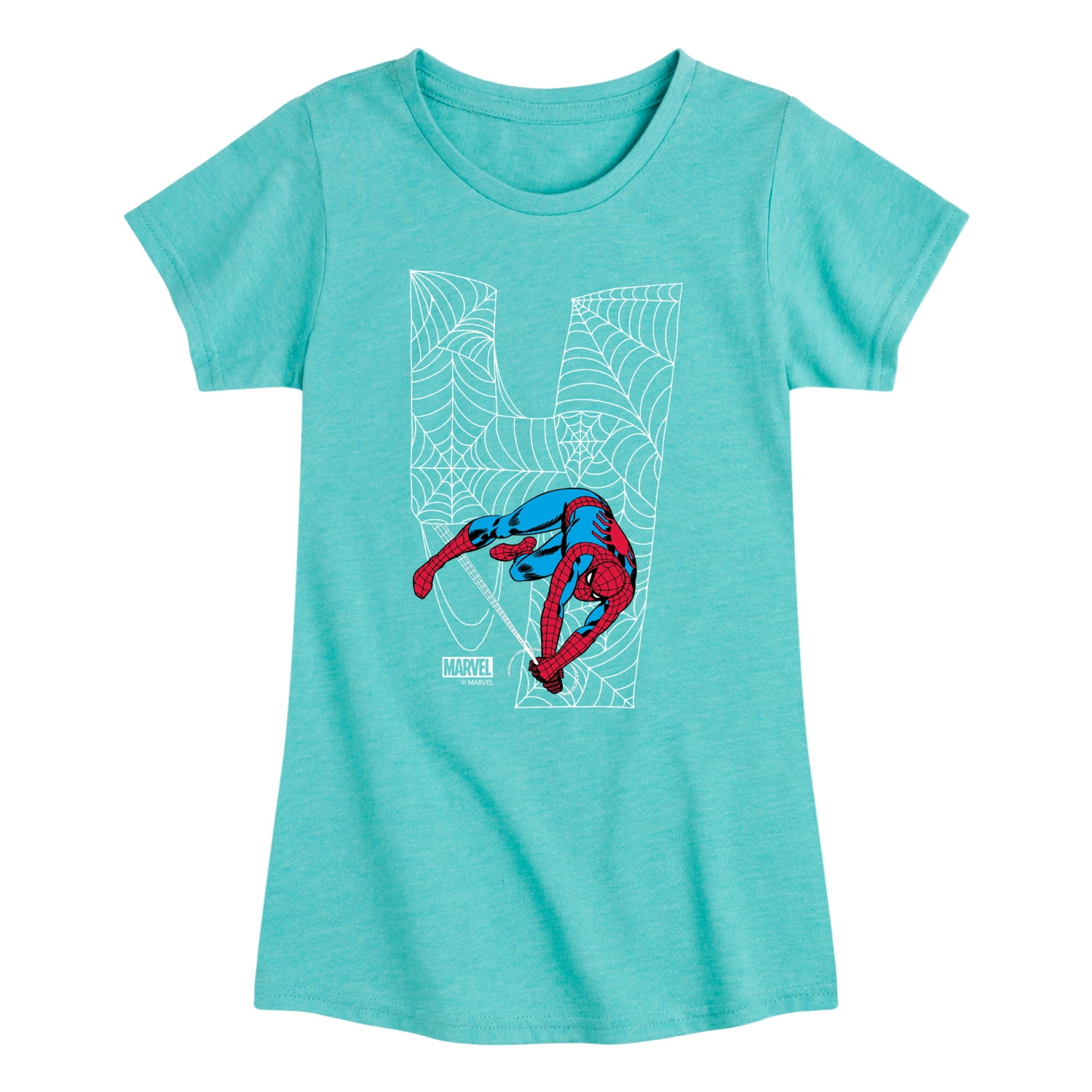 Spider Man Girls Short Sleeve T Shirt Heart Eyes Sizes 4 16