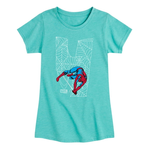Marvel Spider-Man - Spidey 4Th Birthday - Toddler And Youth Girls Fitted Short Sleeve Graphic T-Shirt