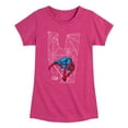 thumbnail image 1 of Marvel Spider-Man - Spidey 4Th Birthday - Toddler And Youth Girls Fitted Short Sleeve Graphic T-Shirt, 1 of 4