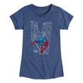 thumbnail image 1 of Marvel Spider-Man - Spidey 4Th Birthday - Toddler And Youth Girls Fitted Short Sleeve Graphic T-Shirt, 1 of 4