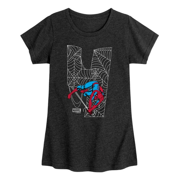 Marvel Spider-Man - Spidey 4Th Birthday - Toddler And Youth Girls Fitted Short Sleeve Graphic T-Shirt